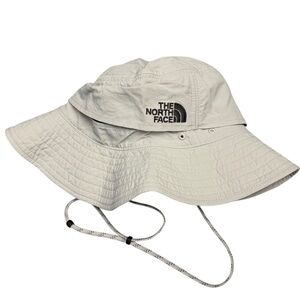 The North Face Boonie Sun Hat Light Gray Adjustable Wide Brim Hiking